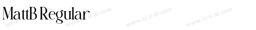 MattB Regular字体转换 MattB Regular字体转换